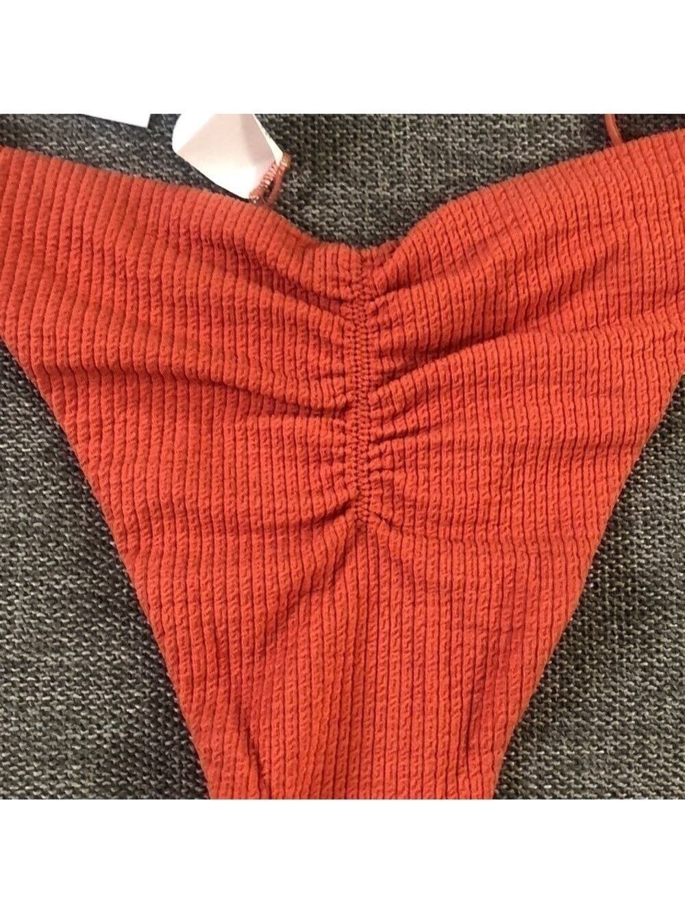 Women’s BECCA Beccaswim Pucker Up Tie Side Swim Bottom Swimwear Ginger M - Picture 6 of 15